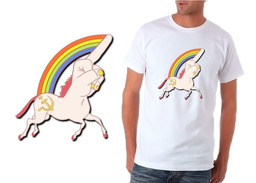 Camisetas Unicornio Dedo Do Meio Unicorn Adulto Infantil Top