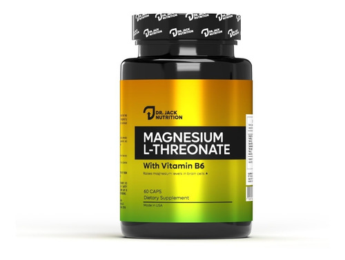 Treonato De Magnesio 600mg - 60 Capsulas | Dr Jack Nutrition