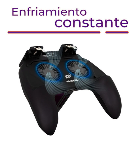 Control Gamepad Para Celular 2 Gatillos Ventiladores Gaming