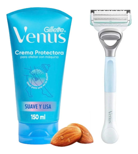 Combo Gillette Venus Maquina Intima Mujer + Crema De Afeitar