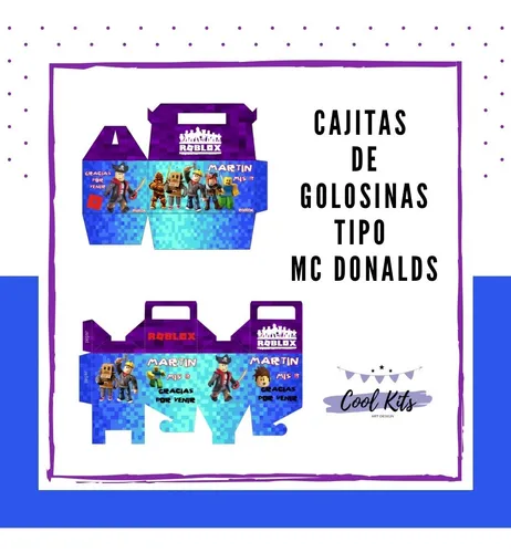 Kit Imprimible Caja Golosinas Cajita Feliz Roblox