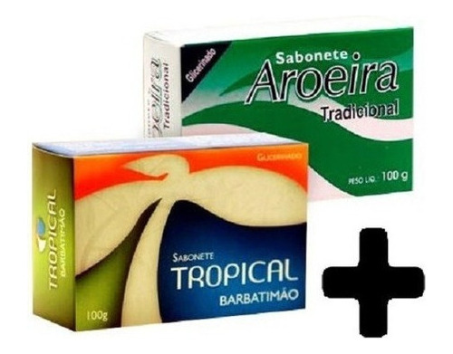 Kit 12 Sabonete De Barbatimao E 12 Aroeira Tropical 100g