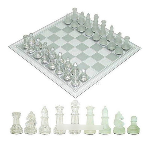 Ajedrez De Cristal Juego De Mesa Chess 35 Cm