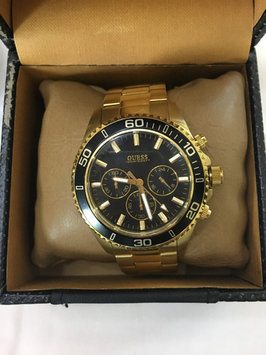 Relogio De Pulso Guess 92487 Dourado Masculino Original