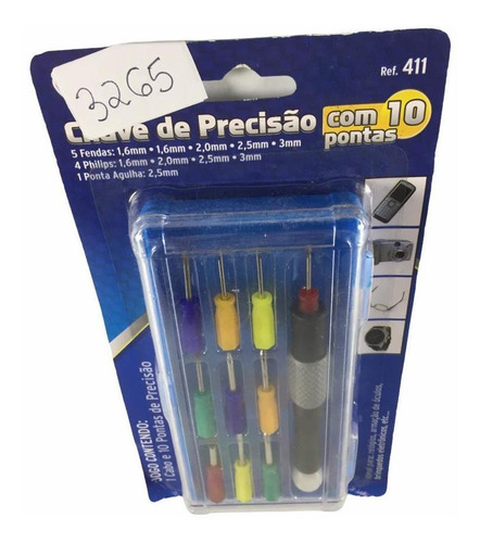 Imagem 7 de 7 de Kit 10 Chaves Precisão Celular Relogio Fenda Phillips K3265