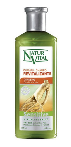 Shampoo Sensitive Ginseng 300 Ml Organico Natur Vital