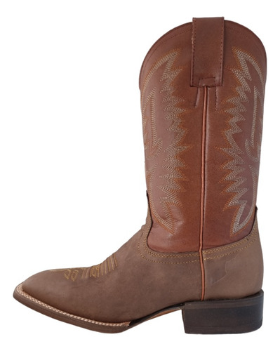 Bota Vaquera Hombre Piel Jar Boots 850 Café Suela Cuero