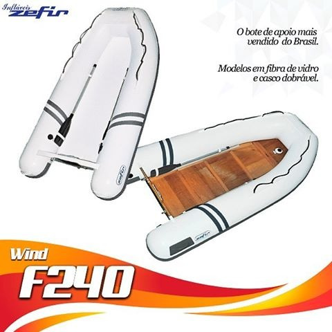 Bote Inflavel Caique Zefir Mod Wind F240 Okm  Miami Nautica