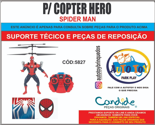 Copter Hero 5827 -  Spiderman - Peças De Reposição