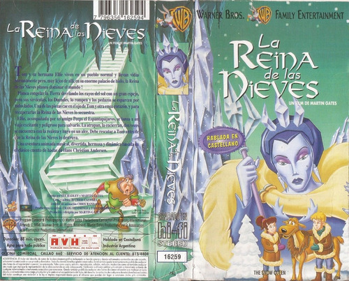 La Reina De Las Nieves Vhs The Snow Queen Español Latino