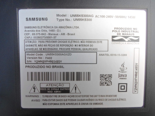 Placa Principal Tv Samsung Un 55 K 5300 Ag Bn 41-02542 A