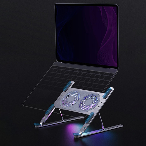 Soporte Para Computadora Portátil Plegable Con Ventiladores