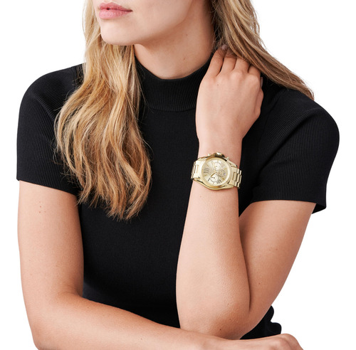 Reloj Michael Kors Bradshaw Para Mujer En Tono Dorado Mk5605