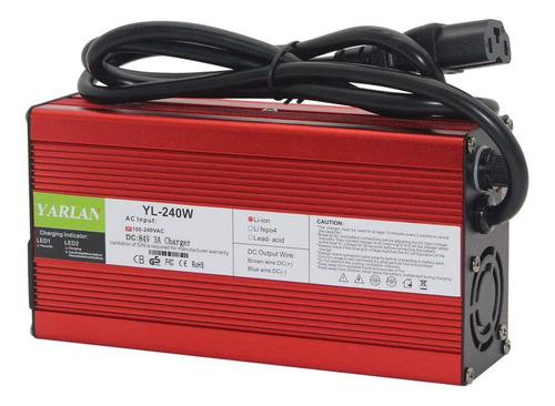 84v 3a Charger 72v Liion Battery Smart Charger Used For...