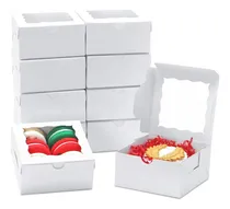Comprar  100 Cajas De Galletas De 4x4x2 Pulgadas, Cajas De Panadería