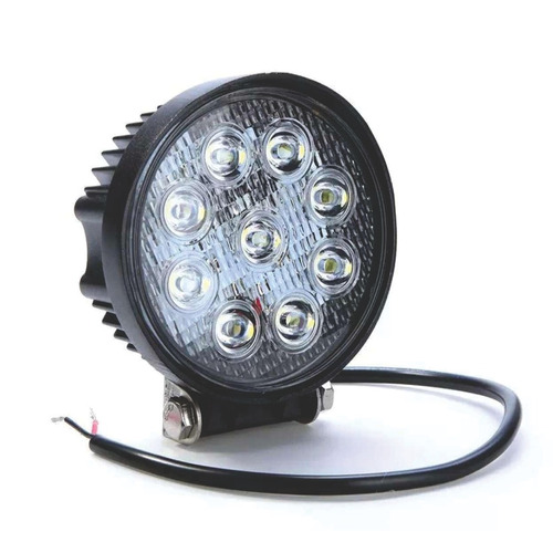 Faro Proyector 9 Led 27w 2025lm 150 Mts Redondos P/ Camiones