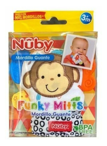 Mordillo Guante Nuby Funky Mitts Planeta Juguete