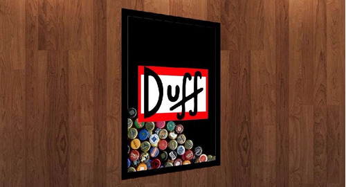 Adesivo Para Quadro Porta Tampinhas Duff