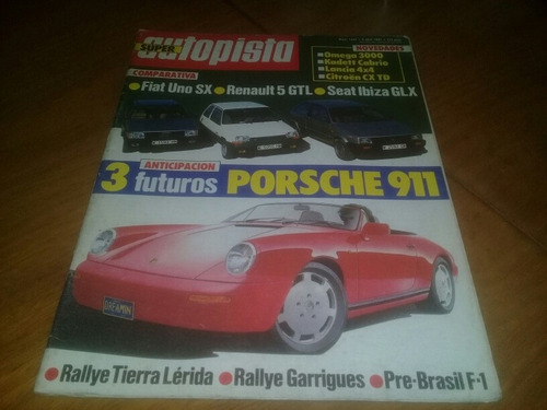 Revista Super Autopista Nº 1447 Año 1987 Porsche Fiat Renaul