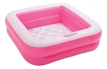 Comprar Pileta inflable cuadrada Intex 57100 de 85cm x 85cm x 23cm 57L rosa y blanca