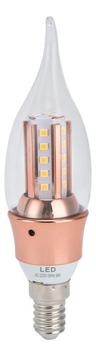 Candelabro De Cristal Bulb E14 Con Vela Led De 9 W Para La V