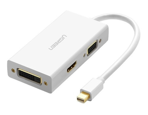 Adaptador Ugreen 3 En 1 Mini Display Port A Hdmi 4k Dvi Vga