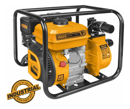 Imagen 1 de 9 de Motobomba De Gasolina Ingco 2 X 2 , 50 Mm 7 Hp 208 Cc