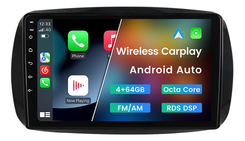 Biorunn Android 12 - Radio De Coche Estereo Para Benz Smart