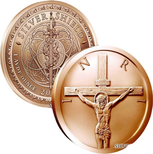 Moeda De Cobre Pura 999 1 Onça Avdp Jesus Inri Fc (2)