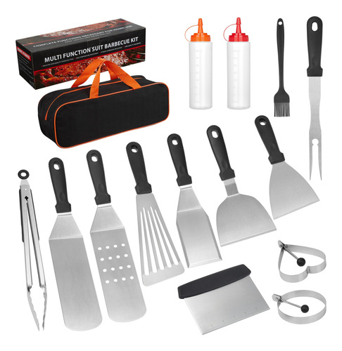 Kit De Accesorios De Parrilla De Parte Superior Plana, Juego