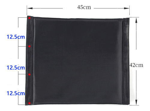 Respaldo De Silla De Ruedas De Tela Oxford O Cojín Negro