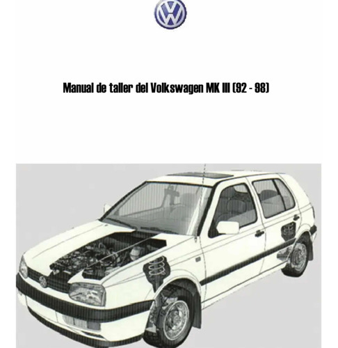 Manual De Reparación Volkswagen Golf Mk3