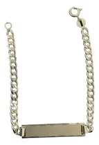 Comprar Pulsera Hombre Plata 925 Identidad Groumet 4mm Grabada