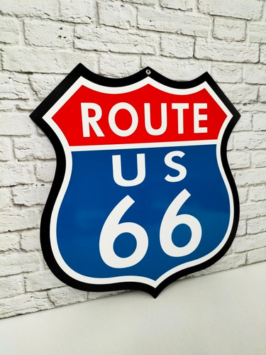 Vintage Route 66 California Letrero De Metal Estilo Antiguo