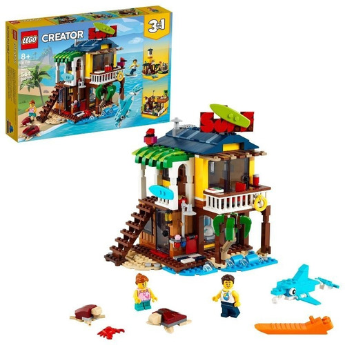 Kit Lego Creator 3 En 1 Casa De Playa Para Surfistas 31118