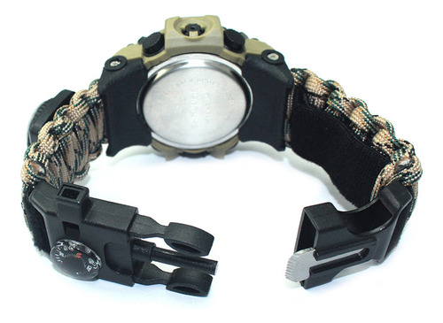 Reloj De Supervivencia Para Acampar Al Aire Libre, Pulsera M