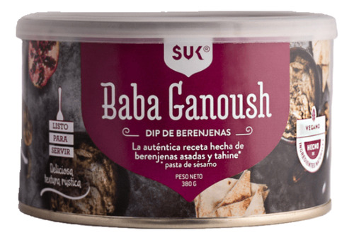 Suk Baba Ganoush 380 Gr Dip Berenjenas Asadas Y Tahini