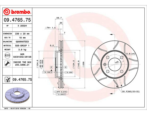 Par Discos Brembo Volksw Pointer Wolfsburg Edition 2002 Del