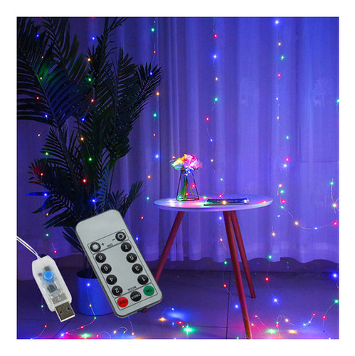 Lámpara LED colgante de cortina LED Fairy Lights, color of the Fix Lights