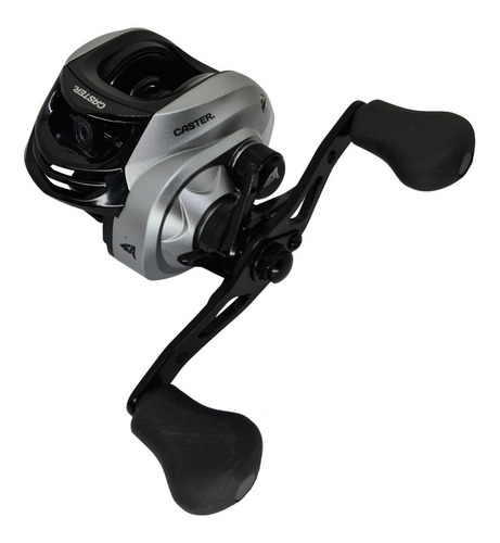 Reel rotativo Caster Defender 104 derecho color gris