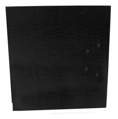 Imagen 2 de 2 de Carpeta De Archivo Techmakro Negro Argollas De Acero / 82941