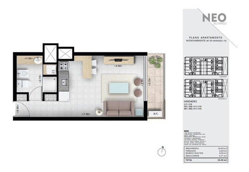 Imagen 16 de 16 de Apartamento - Pocitos Nuevo