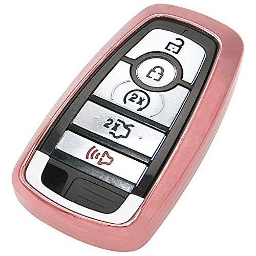 Pink Tpu Key Fob Cover Case Remote Holder Skin Protecto...