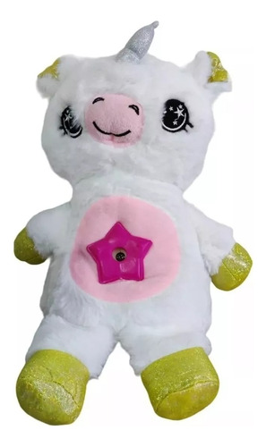 Lampara Peluche Muñeco Proyector Luz Nocturna Unicornio Led