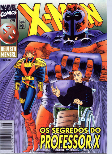 X-men N° 96 - 84 Páginas Em Português - Editora Abril - Formato 13,5 X 19- Capa Mole - 1996 - Bonellihq Cx03 Abr24