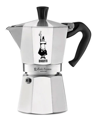 Cafetera Bialetti Moka Express 9 Tazas manual aluminio italiana