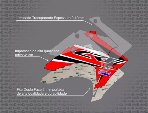 Adesivo Gráfico Moto Trilha Motocross Yamaha Yz 250 450