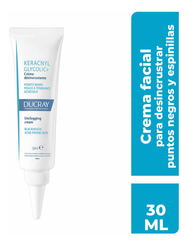 Ducray Keracnyl Glycolic+ Crema Desincrustante 30ml