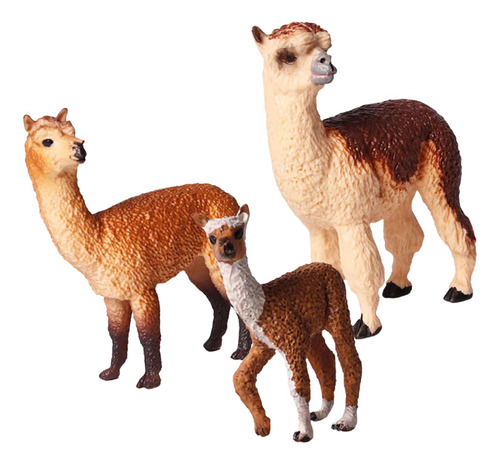 Figuras De Alpaca, Juego De Juguetes De Animales De La Selva