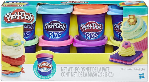 Imagen 1 de 5 de Play-doh Plus Set De 8 Colores 